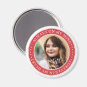 Gedenkstätte immer im Kopf Elegantes Foto Magnet (Vorderseite/Rückseite)