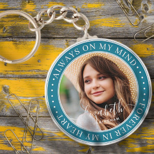 Gedenkstätte immer im Kopf Elegantes Foto Schlüsselanhänger