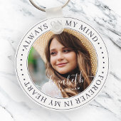 Gedenkstätte immer im Kopf Elegantes Foto Schlüsselanhänger