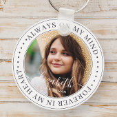 Gedenkstätte immer im Kopf Elegantes Foto Schlüsselanhänger