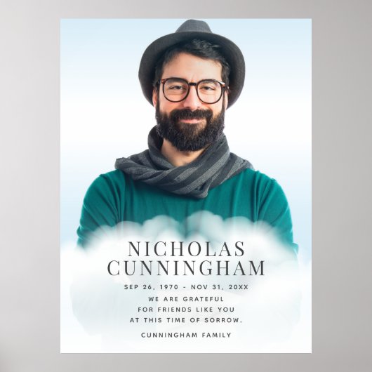 Gedenkstätte in Clouds Modernes Klassisches Foto Poster (Vorne)