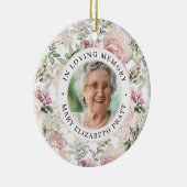 Gedenkstätte in der Liebe Erinnerung Foto Weihnach Keramik Ornament (Rechts)