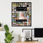 Gedenkstätte IN LIEBEVOLLER ERINNERUNG 61 Fotocoll Poster (Heimbüro)