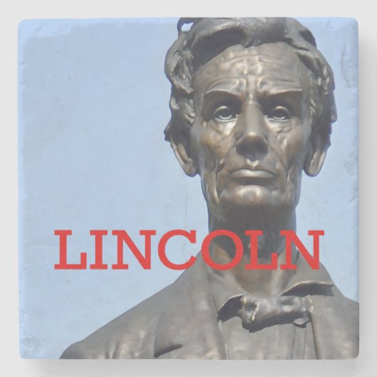 Gedenkstätte Lincoln / Lytle Park Marmor Untersetz Steinuntersetzer (Vorderseite)