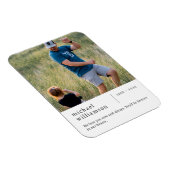 Gedenkstätte Minimalistische Foto Magnet (Rechte Seite)