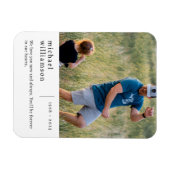 Gedenkstätte Minimalistische Foto Magnet (Horizontal)