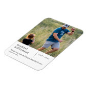 Gedenkstätte Minimalistische Foto Magnet (Linke Seite)