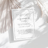 Gedenkstätte Minimalistischer spanischer Beerdigun Einladung