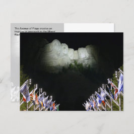 Gedenkstätte Moschmore - Abend-Beleuchtung - Postkarte