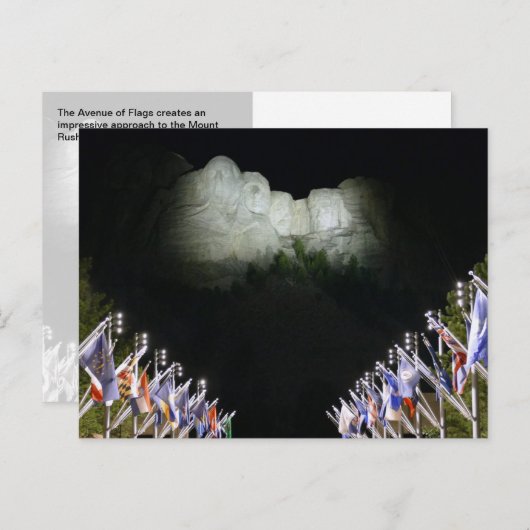 Gedenkstätte Moschmore - Abend-Beleuchtung - Postkarte (Vorne/Hinten)