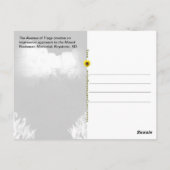 Gedenkstätte Moschmore - Abend-Beleuchtung - Postkarte (Rückseite)