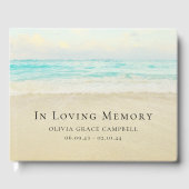 Gedenkstätte oder Beerdigung am Strand Gästebuch (Vorderseite)