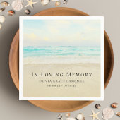 Gedenkstätte oder Beerdigung am Strand Serviette