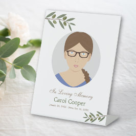 Gedenkstätte oder Beerdigung der Olive Branch Foto Sockelschild