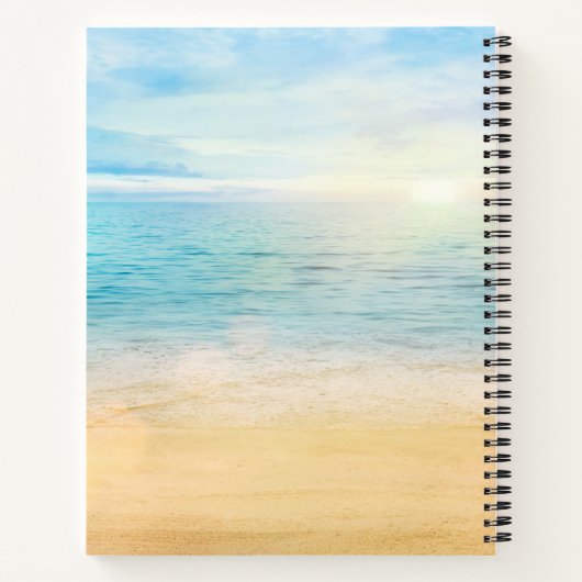 Gedenkstätte oder Beerdigung Foto Beach Notizblock (Rückseite)