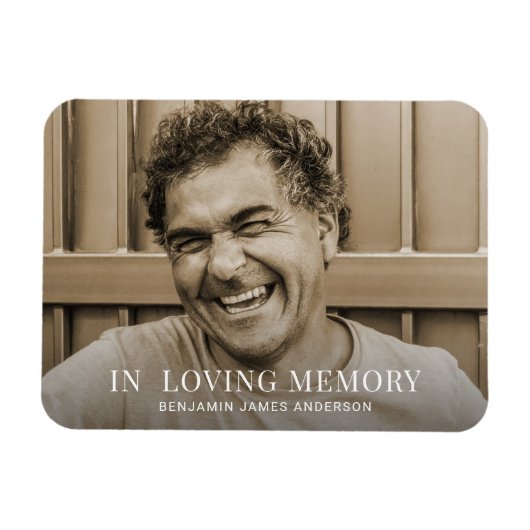 Gedenkstätte oder Beerdigung von Fotos Magnet (Horizontal)