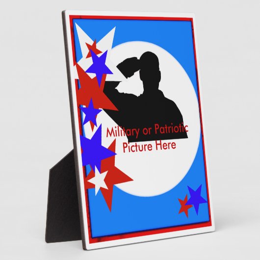 Gedenkstätte Patriotic Plaque Fotoplatte (Seite)