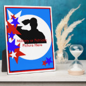 Gedenkstätte Patriotic Plaque Fotoplatte (Seite)