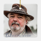 Gedenkstätte Personalisierte Weihnachtsschmuck für (Rückseite)