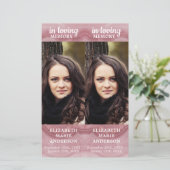 Gedenkstätte Rose Quartz 2 Beerdigung Lesezeichen (Stehend Vorderseite)