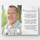 Gedenkstätte Stehen Sie nicht auf meiner Grab- und Fotoplatte (Vorderseite)