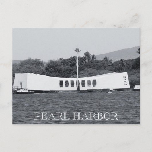 Gedenkstätte uss arizona postkarte (Vorderseite)