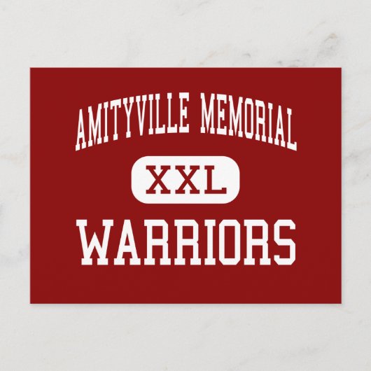 Gedenkstätte von Amityville - Krieger - Hoch - Ami Postkarte (Vorderseite)