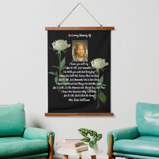 Gedenkstätte Wandteppich Mit Holzrahmen (Wohnzimmer)