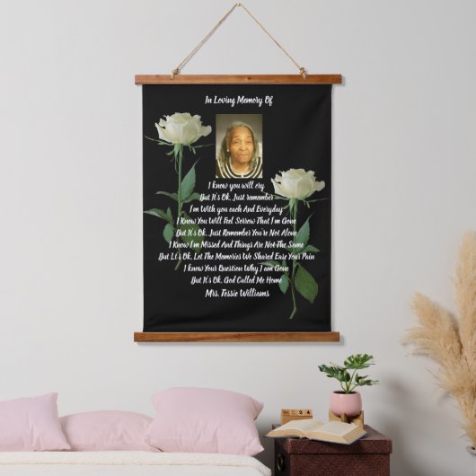 Gedenkstätte Wandteppich Mit Holzrahmen (Schlafzimmer)