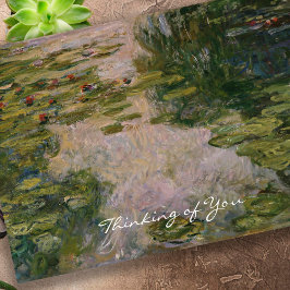 Gedenkstätte Wasser Lilies Beileid Karte