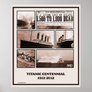 Gedenkstätte zum Gedenken an das Titanic Centennia Poster