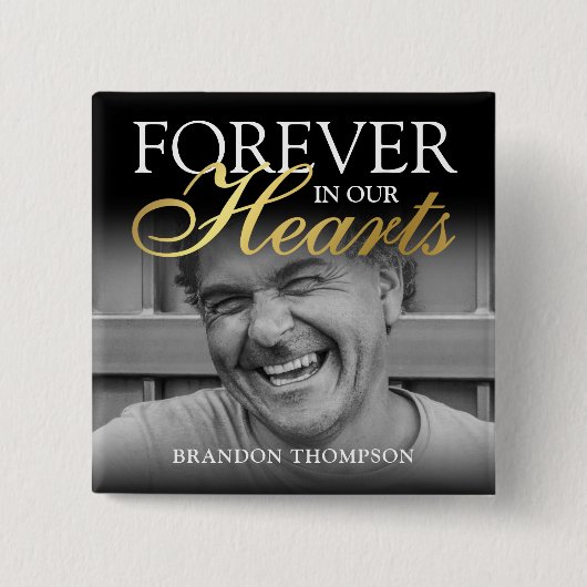 Gedenkstätte zum Schwarzen Foto Button (Vorderseite)