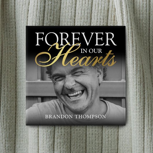 Gedenkstätte zum Schwarzen Foto Button