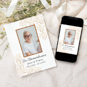 Gedenkstätte zum Tod von Ahorn-Blätter Einladung