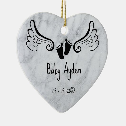 Gedenkstätte zum Verlust von Kindern mit Name und Keramik Ornament (Rechts)