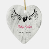 Gedenkstätte zum Verlust von Kindern mit Name und  Keramik Ornament (Rechts)