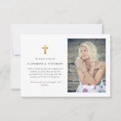 Gedenkstätte zur Beerdigung des Fotos Dankeskarte (Vorderseite)