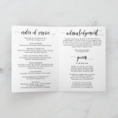 Gedenkstätte zur Beerdigung eines eleganten Fotos Programm (Innenseite)