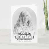 Gedenkstätte zur Beerdigung eines eleganten Fotos Programm (Vorderseite)