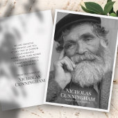 Gedenkstätte zur Beerdigung Klassisches Einfaches Dankeskarte