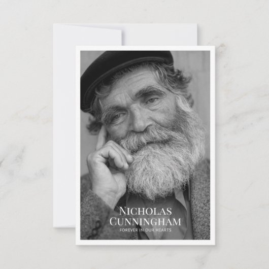 Gedenkstätte zur Beerdigung Klassisches Einfaches  Mitteilungskarte (Vorderseite)