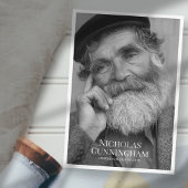 Gedenkstätte zur Beerdigung Klassisches Einfaches  Mitteilungskarte