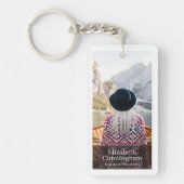 Gedenkstätte zur Beerdigung Modernes und einfaches Schlüsselanhänger (Vorderseite)