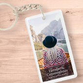 Gedenkstätte zur Beerdigung Modernes und einfaches Schlüsselanhänger