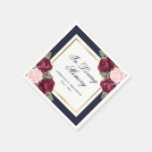 Gedenkstätte zur Beerdigung von Blauer Rosa Rotes  Serviette (Ecke)