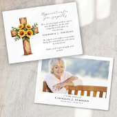 Gedenkstätte zur Beerdigung von Blumenkreuz-Foto-B Dankeskarte