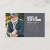 Gedenkstätte zur Beerdigung von Erinnerungsfotos Visitenkarte (Vorderseite)