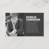 Gedenkstätte zur Beerdigung von Erinnerungsfotos Visitenkarte (Vorderseite)