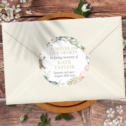 Gedenkstätte zur Beerdigung von Flora und Fauna fü Runder Aufkleber