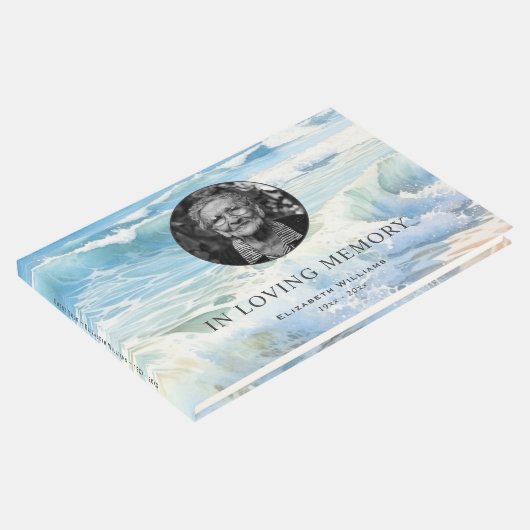 Gedenkstätte zur Beerdigung von Fotos mit Rollwell Gästebuch (Ecke)